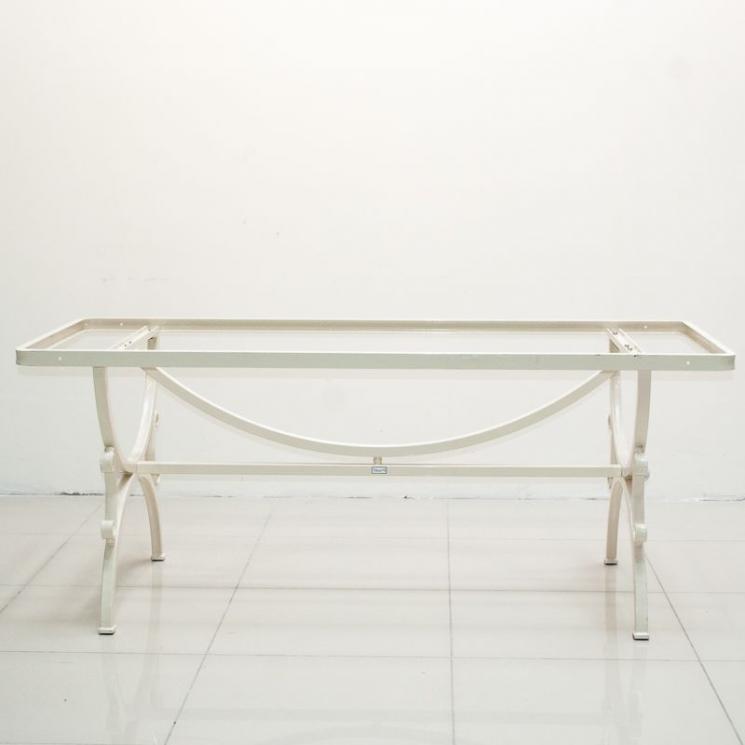 Белая металлическая база для прямоугольного или овального стола Villa Grazia - фото