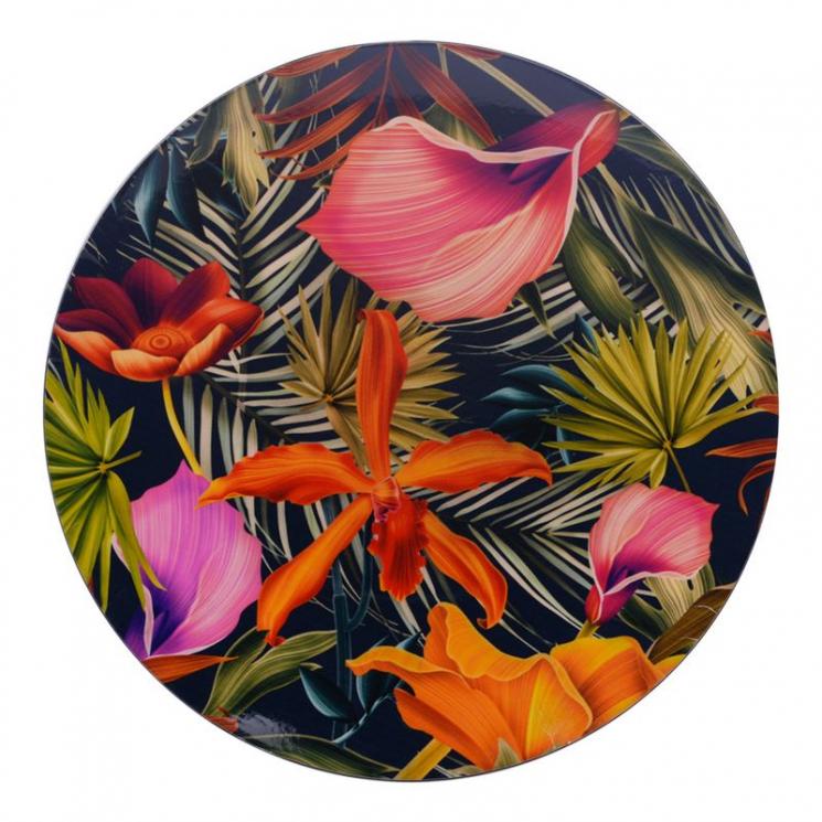 Тарелка подставная с изображением тропических цветов Bastide - фото