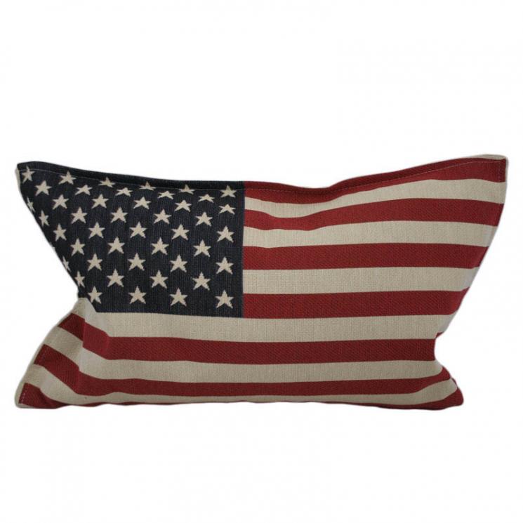 Гобеленовая наволочка "Американский флаг" Emilia Arredamento - фото