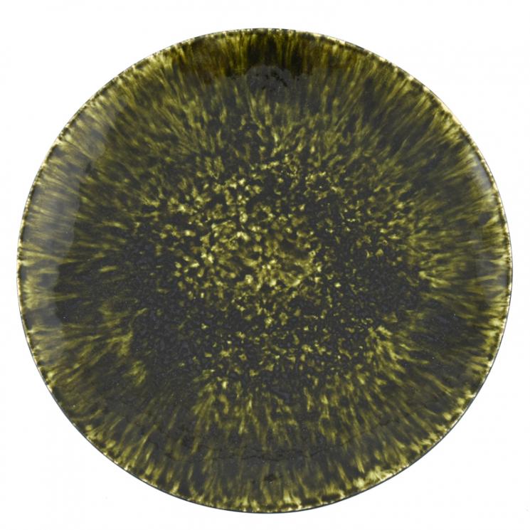 Темно-зеленая подставная тарелка Costa Nova - фото