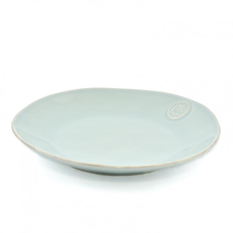 Бирюзовая обеденная тарелка из высокопрочной керамики коллекции Nova Costa Nova - фото