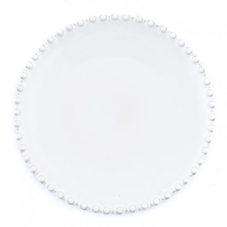 Блюдце белое 17 см Pearl Costa Nova - фото