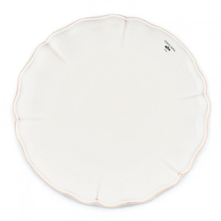 Тарелка обеденная белая из коллекции огнеупорной керамики Alentejo Costa Nova - фото