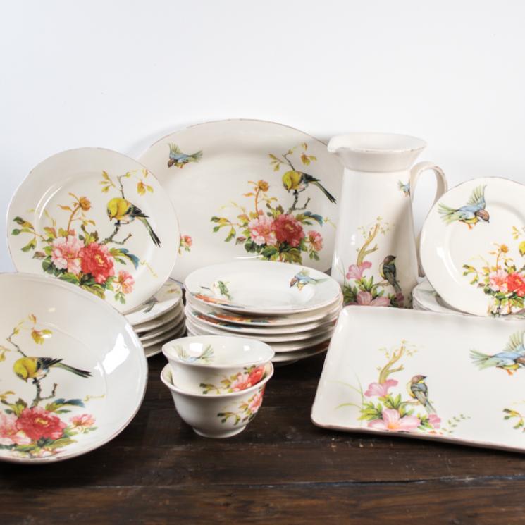 Коллекция керамической посуды с ручной росписью "Весна" Bizzirri - фото