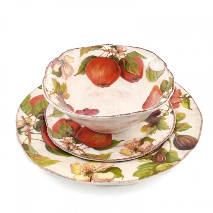 Сервировочный комплект из трех красочных тарелок «Осенний ноктюрн» Villa Grazia - фото