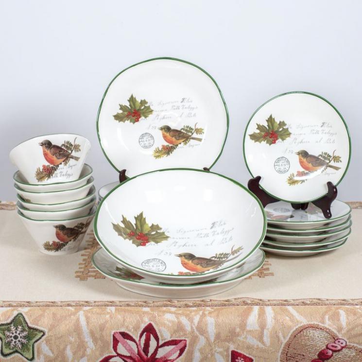 Коллекция посуды для новогоднего стола «Рождественская трель» Villa Grazia - фото
