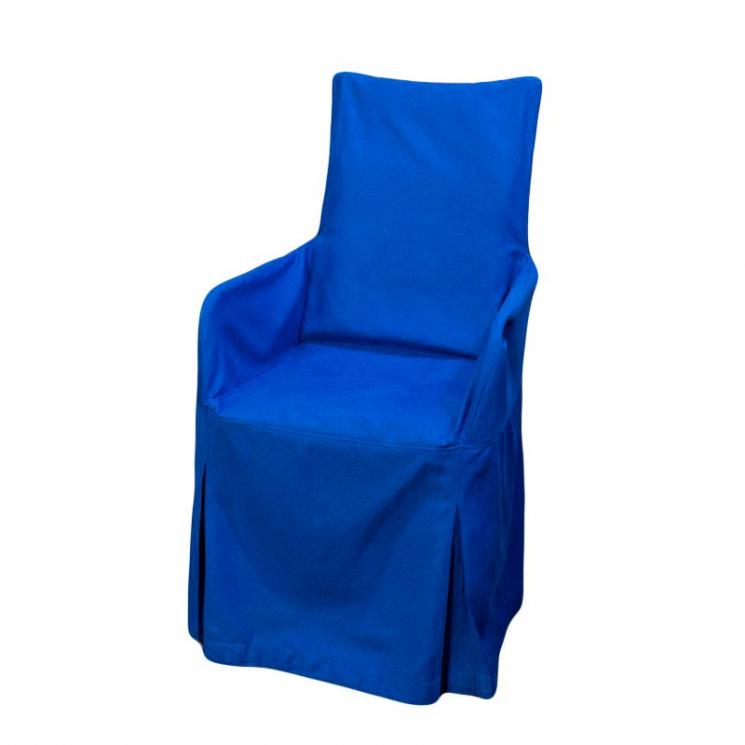 Синий чехол на стул New London Villa Grazia Premium - фото