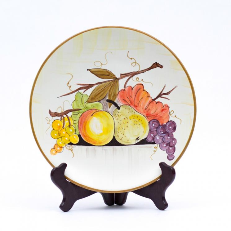 Тарелка настенная круглая Frutta di Campo L´Antica Deruta - фото