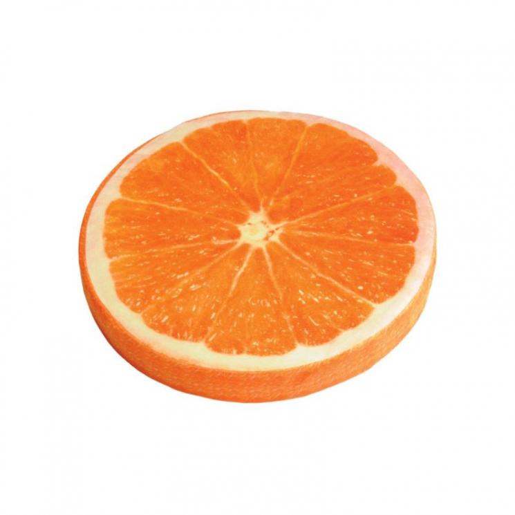Декоративная круглая подушка для стула «Апельсин» Stof - фото
