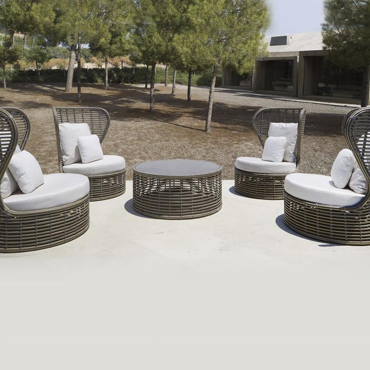 Ротанговый комплект мебели для атмосферного отдыха на свежем воздухе Drone Skyline Design - фото