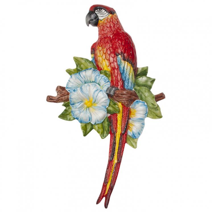 Декор настенный "Красный попугай" Ceramiche Bravo - фото