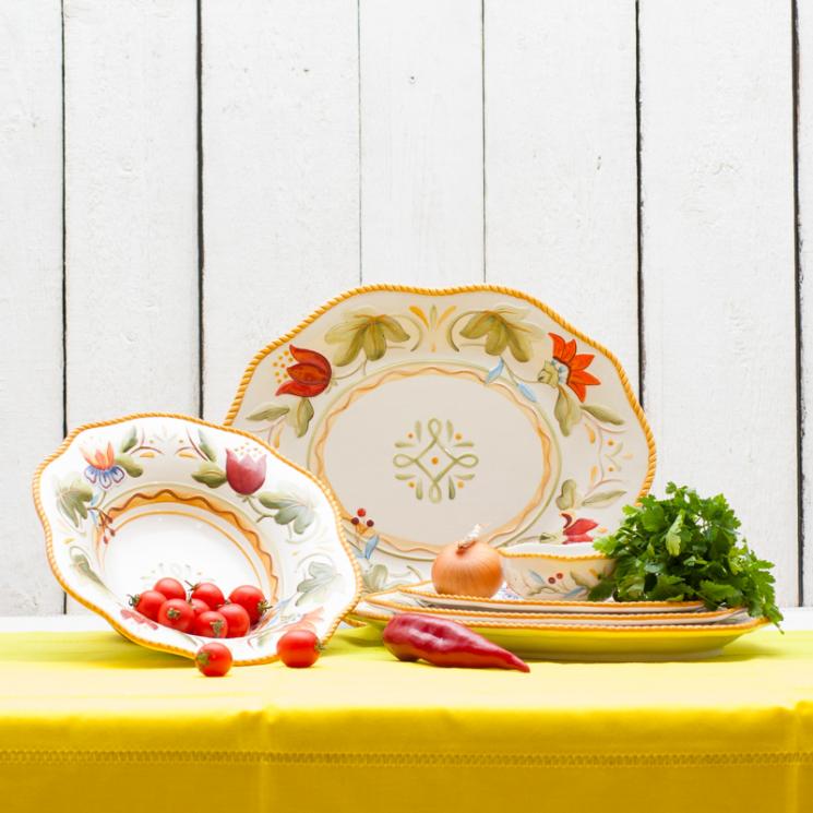 Красивая посуда коллекции "Тюльпаны", Италия Fitz and Floyd - фото