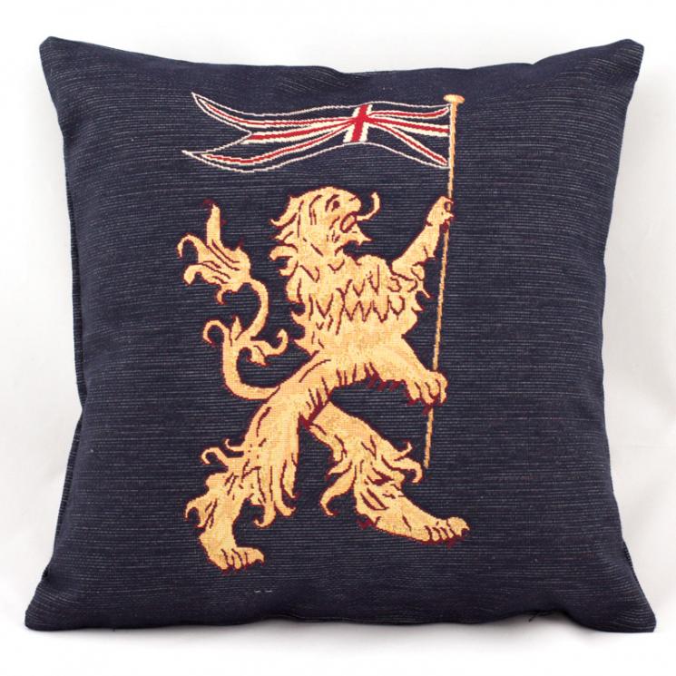 Гобеленовая наволочка "Лев с флагом Великобритании" Emilia Arredamento - фото