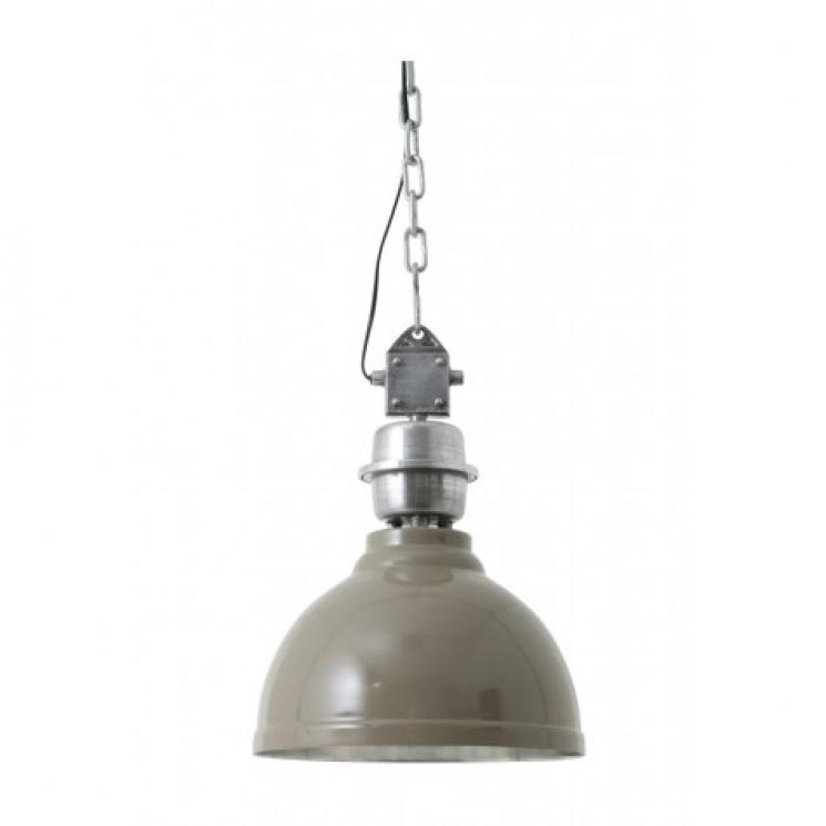 Подвесной светильник на цепочке с плафоном серого цвета Light and Living - фото