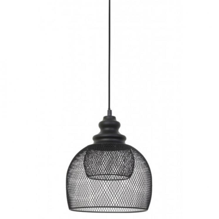 Подвесной светильник с двойным плафоном черного цвета Light and Living - фото