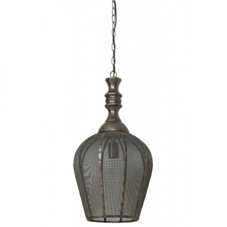 Подвесной светильник из металла цвета античная бронза открытого дизайна Light and Living - фото