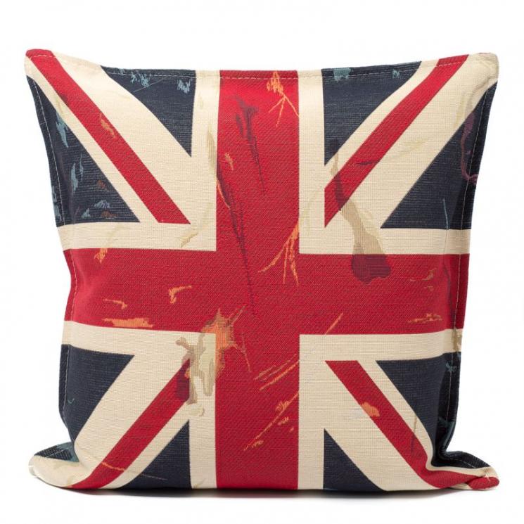 Гобеленовая наволочка "Флаг Великобритании состаренный" Emilia Arredamento - фото