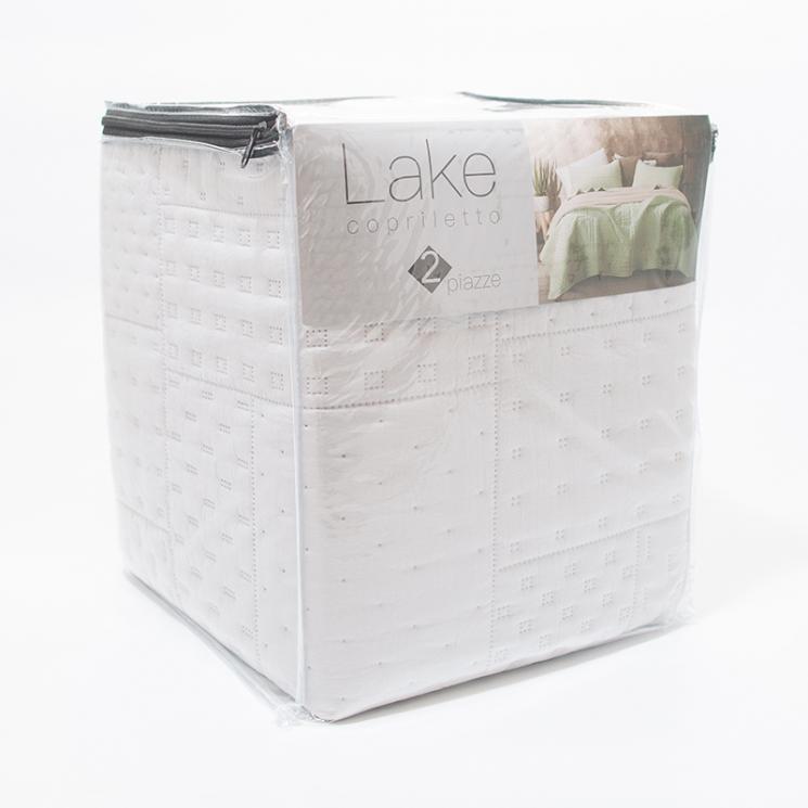 Белое покрывало для двуспальной кровати Centrotex Lake Cube Quilt 260×260 см - фото