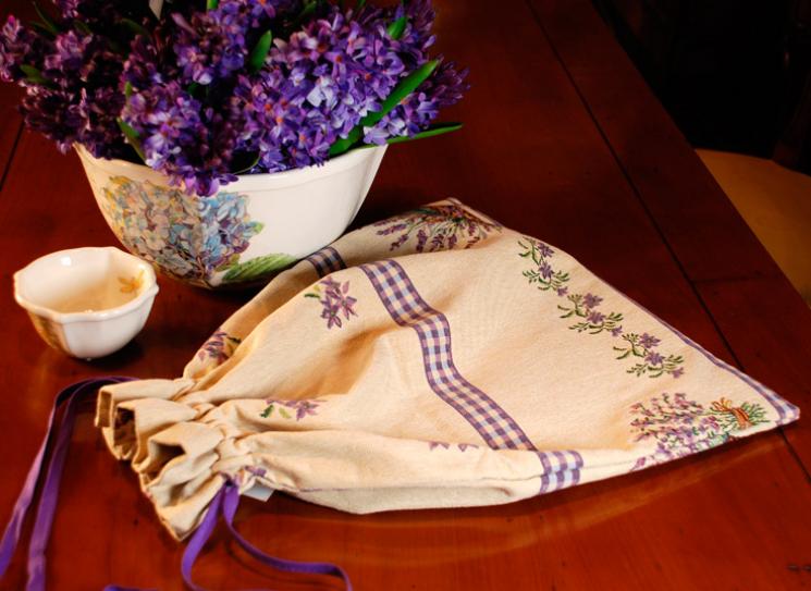Гобеленовый мешочек для хлеба "Лаванда" Emily Home - фото