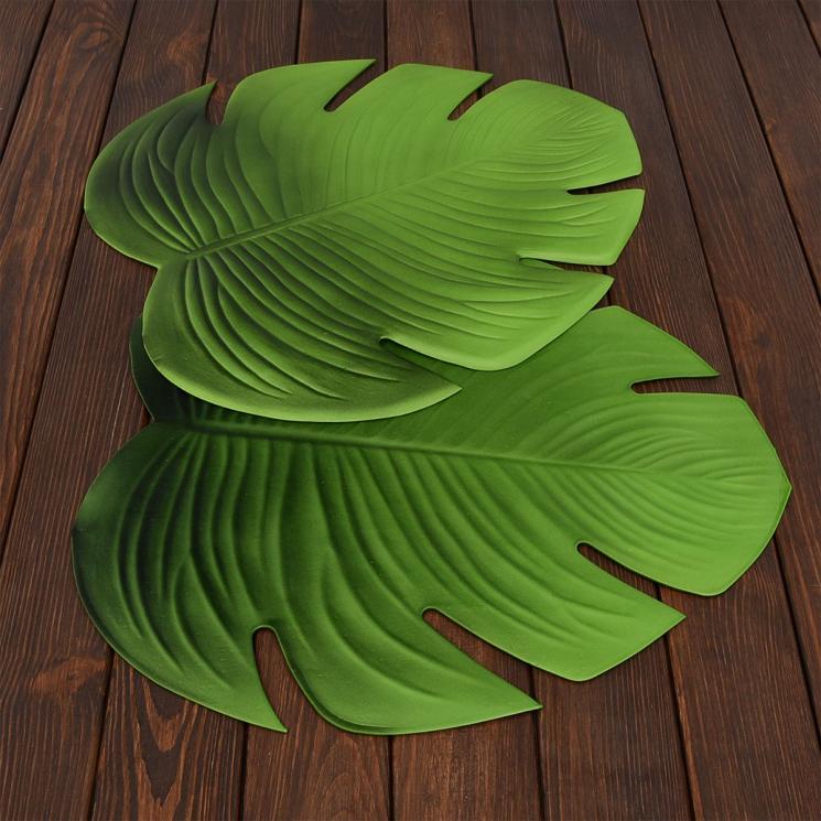 Коллекция подставок под посуду в виде тропических листьев "Листочки" VdE - фото