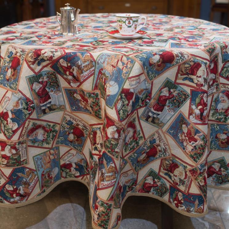 Коллекция новогоднего текстиля с люрексом Merry Christmas Villa Grazia - фото