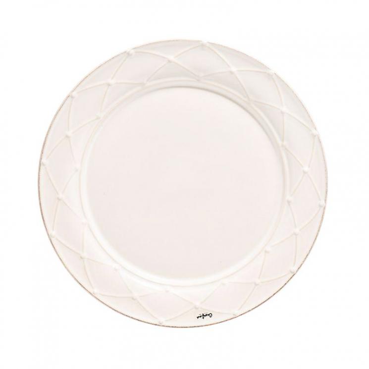 Тарелка для обеда белая Meridian Costa Nova - фото