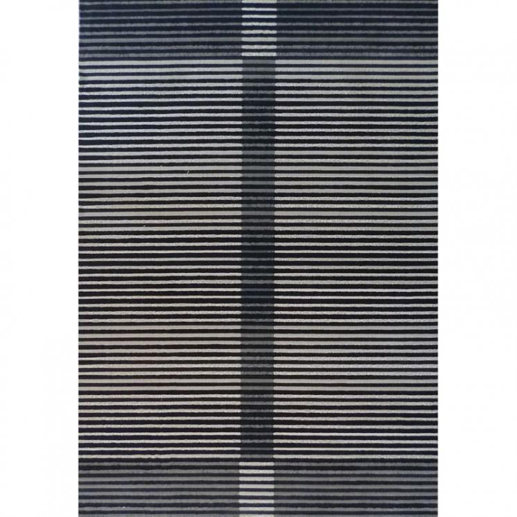 Плотный ковер с серыми и белыми полосками Moon SL Carpet - фото