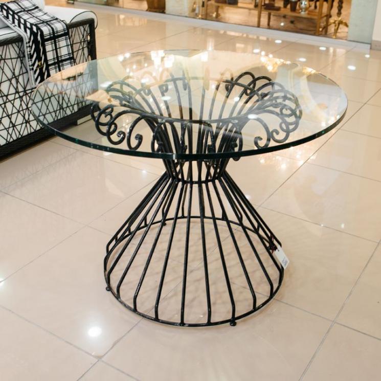 Комплект металлической мебели со стеклянной столешницей Villa Grazia - фото