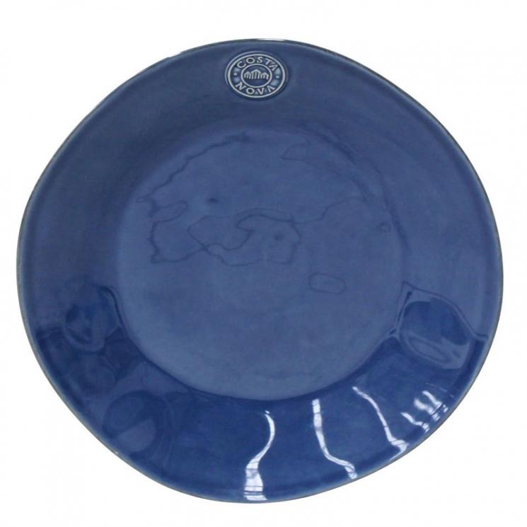 Синяя обеденная тарелка из огнеупорной керамики Nova Costa Nova - фото