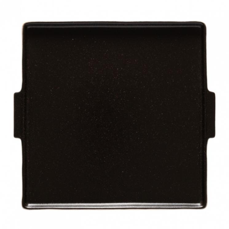 Тарелки обеденные квадратные черные Notos, набор 6 шт. Costa Nova - фото