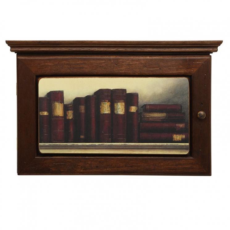 Ключница с изображением книжной полки "Книги" Decor Toscana - фото