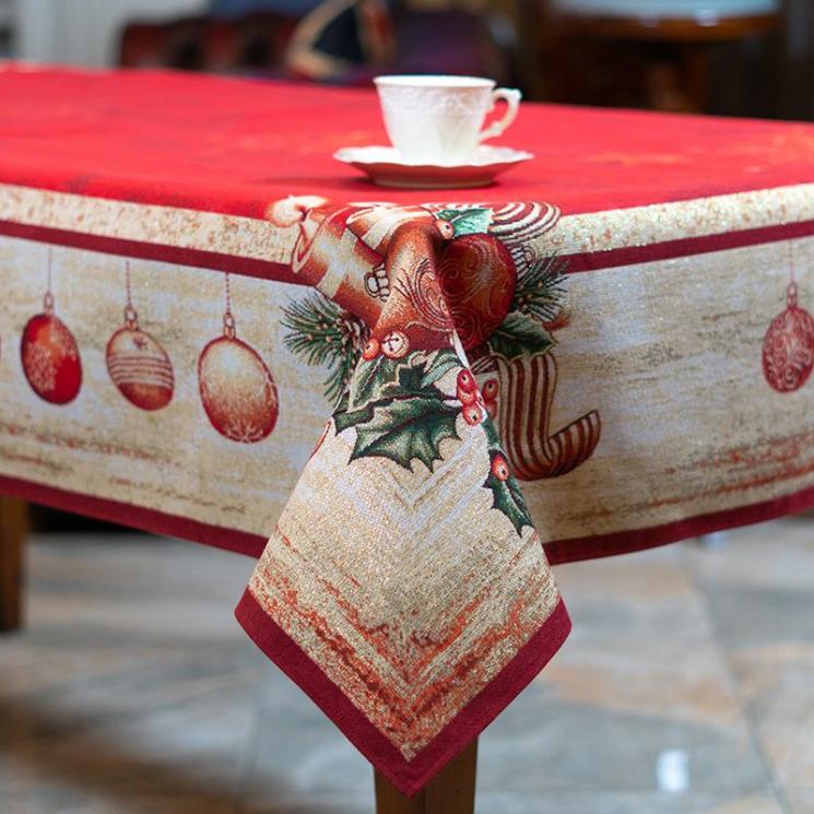 Коллекция эффектного текстиля с люрексом и тефлоновой пропиткой «Рождественские звезды» Villa Grazia Premium - фото