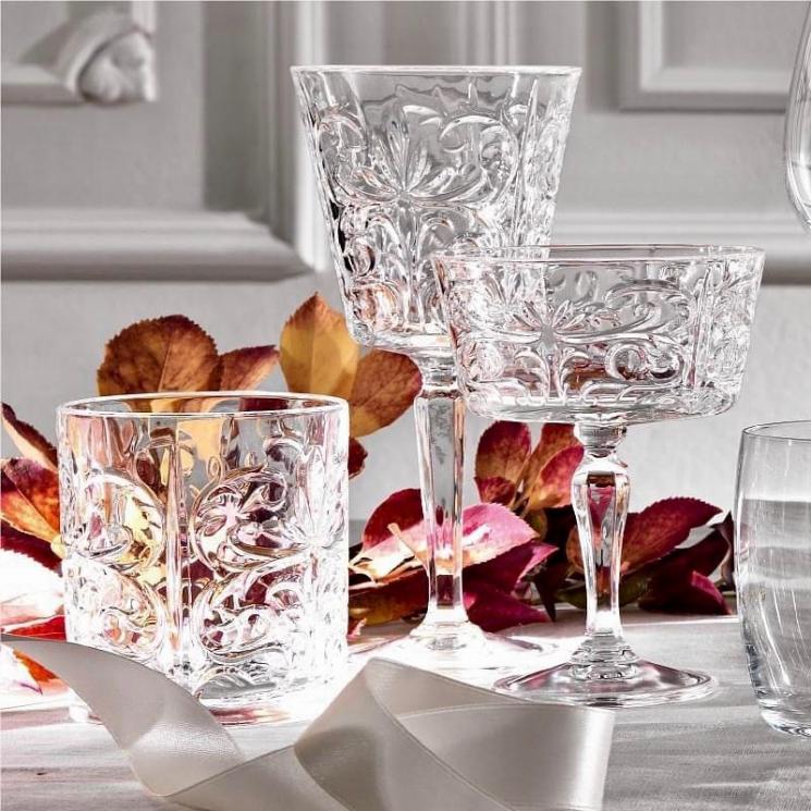 Коллекция стеклянной посуды для напитков с изящным резным узором Royal - фото