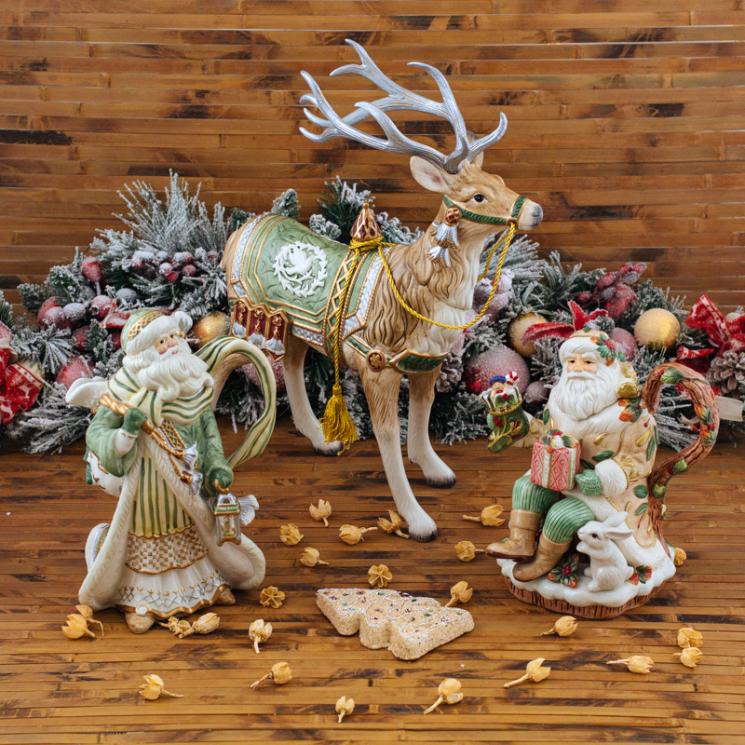 Керамические декоры "Добрый Санта" для Нового Года Fitz and Floyd - фото