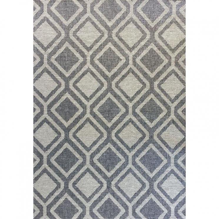 Серый уличный ковер с геометрическим рисунком Sea SL Carpet - фото