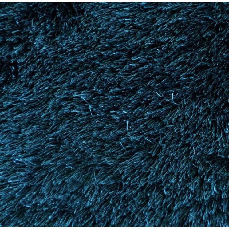 Длинноворсовый мягкий ковер синего цвета Shaggy Fluo SL Carpet - фото