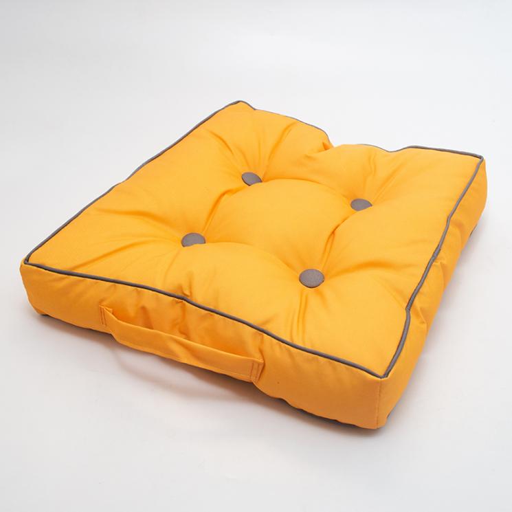 Подушка для стула Centrotex Shine желтая/серая - фото
