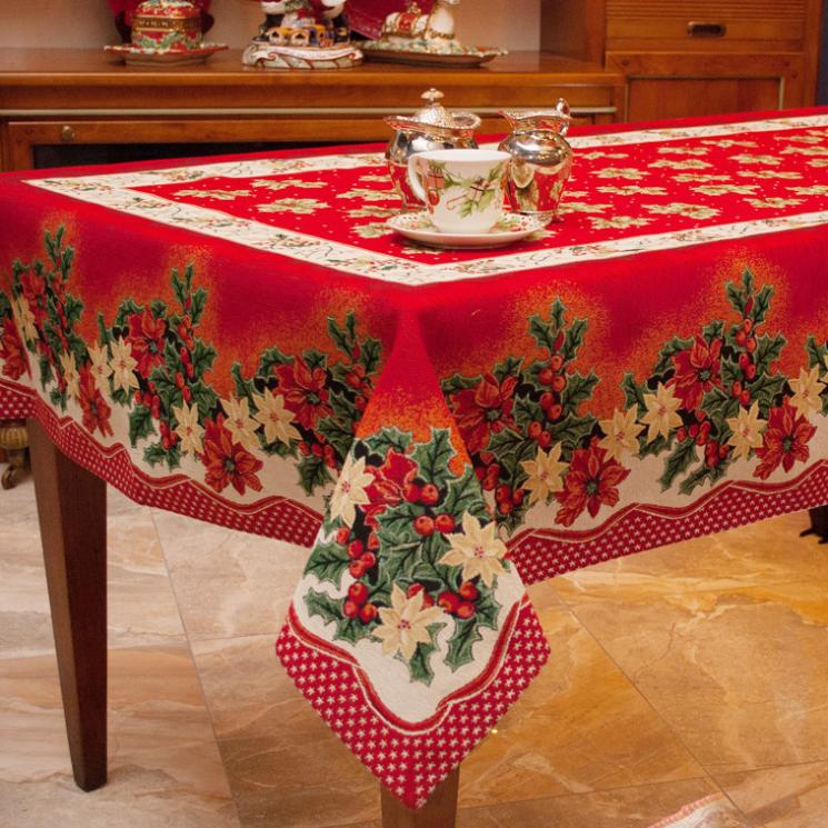 Праздничный венок - коллекция гобеленового текстиля на Новый Год Emilia Arredamento - фото