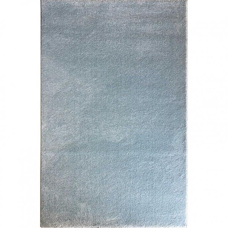 Мягкий длинноворсовый ковер голубого цвета Sun SL Carpet - фото