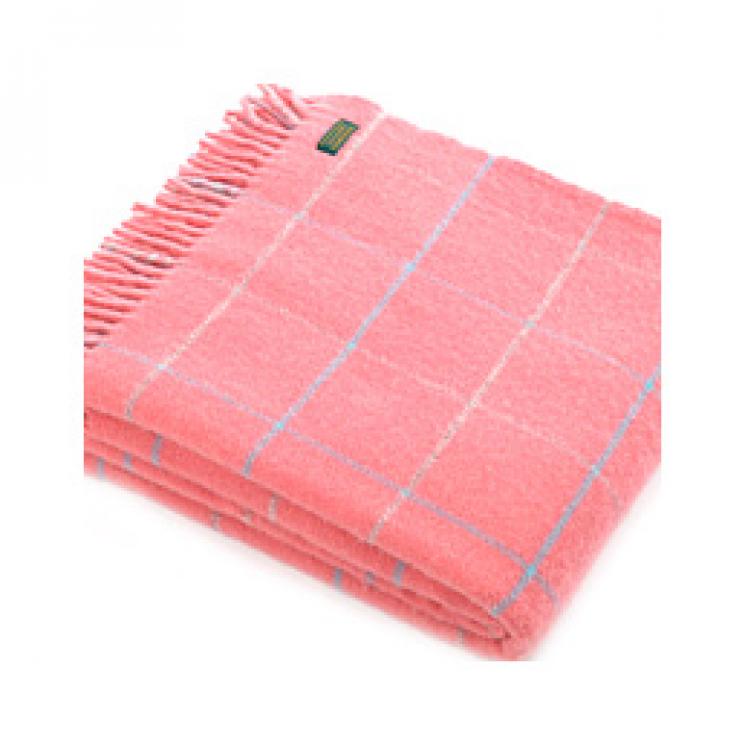 Плед розовый Overcheck Tweedmill - фото