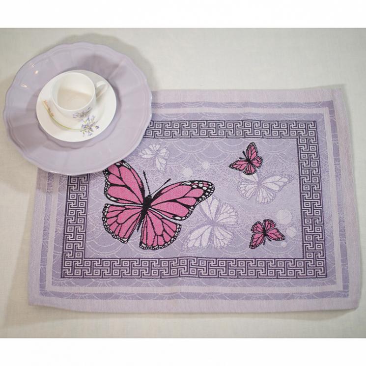 Гобеленовая салфетка "Фиолетовая бабочка" Emily Home - фото