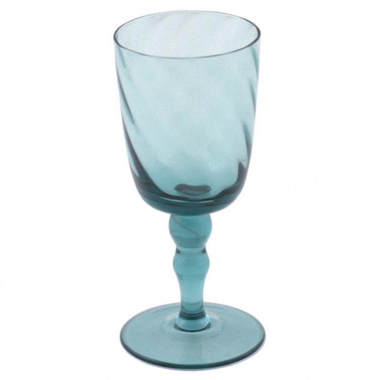 Бокал для вина стеклянный в голубом цвете Torson Zafferano - фото