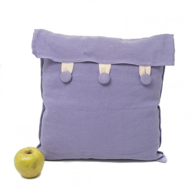 Подушка с фиолетовой наволочкой Busatti - фото