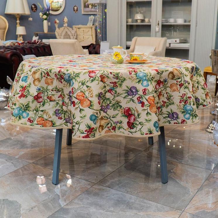 Коллекция столового и декоративного гобелена с фруктовым орнаментом Vergel Villa Grazia - фото
