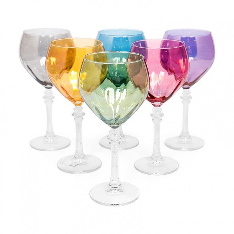 Набор разноцветных бокалов для воды Villa Grazia, 6 шт - фото