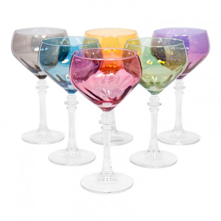 Набор разноцветных бокалов для вина Villa Grazia, 6 шт - фото