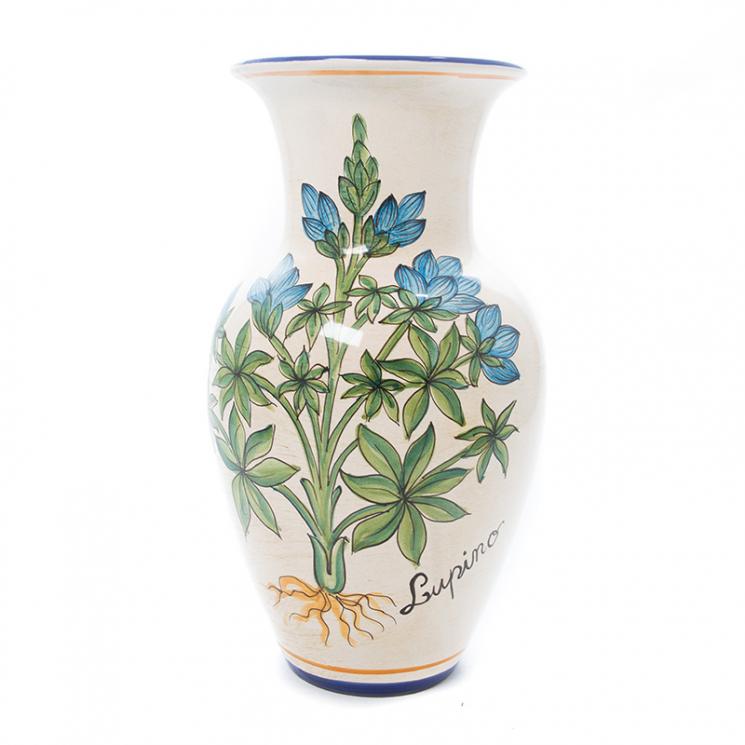Ваза классической формы Lupino из коллекции керамики «Ботаника» L´Antica Deruta - фото