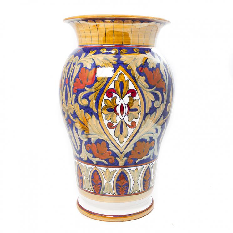 Большая зонтовница из коллекции керамики ручной росписи Lustro Antico L´Antica Deruta - фото