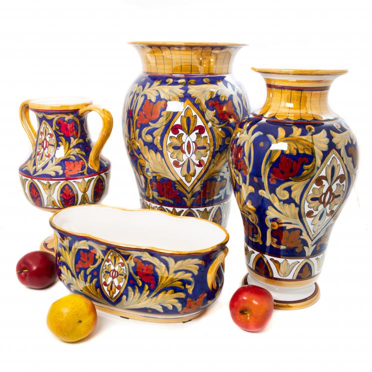 Эксклюзивная коллекция декоративной керамики ручной работы Lustro Antico L´Antica Deruta - фото