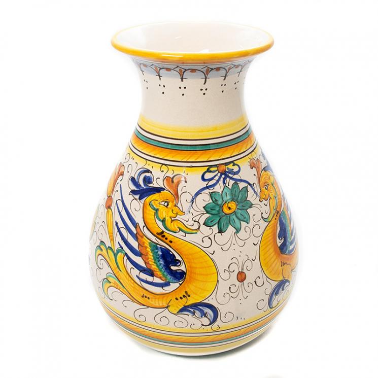 Керамическая ваза с росписью в стиле старинных фресок Raffaellesco L´Antica Deruta - фото